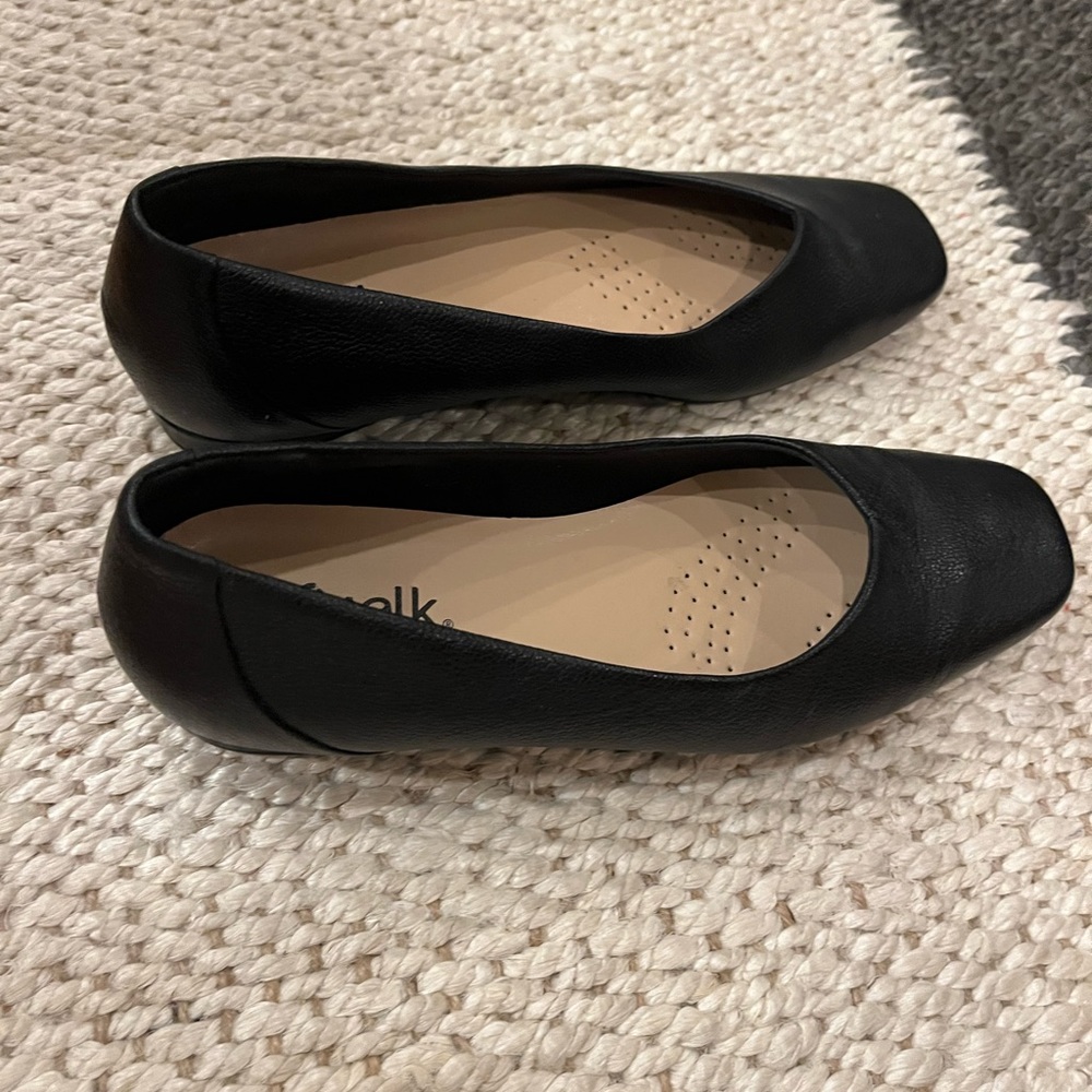 SoftWalk Vellore Ballet Flat, size 9, black